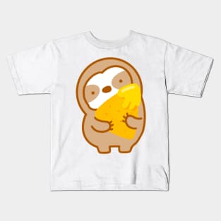 Nacho Cheese Chip Sloth Kids T-Shirt